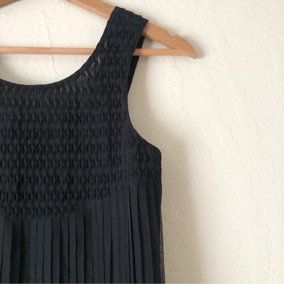 French Connection black sleeveless pleated top size 6 - Picture 6 of 16